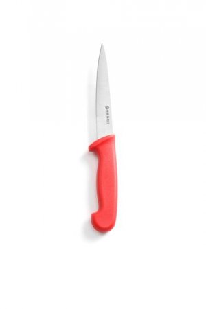 Kuchynský nôž Hendi na surové mäso, červený, 15 cm