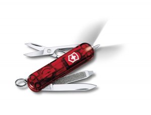 Vreckový nôž Victorinox s LED svetlom Signature Lite Ruby, 0.6226.T