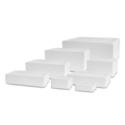 Polystyrénové izolačné boxy, biele, 19 litrov