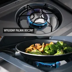Plynový gril dragon BBQ101, 11,7 kW, čierny a strieborný