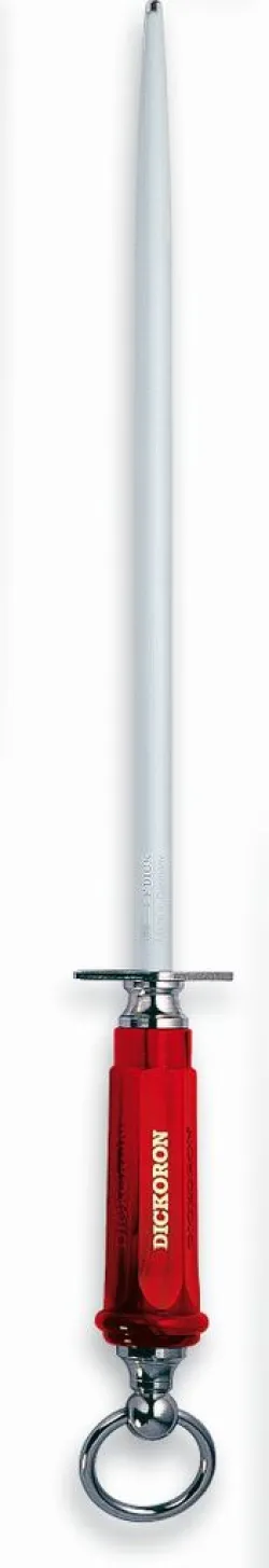Dick Dickoron ocieľka 30 cm, okrúhla,  červená plastová rukoväť # 75981-30