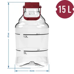 15 l demižón s rúčkou