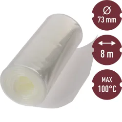 Polyamidové obaly na klobásy 8m / 73mm, 100°C