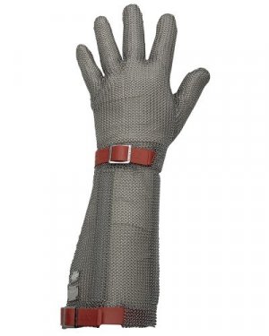 Kovová pletená rukavica EUROFLEX, manžeta 19 cm