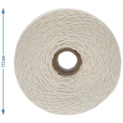 Biela bavlnená šnúrka na klobásy (240°C) 400 m / 500 g