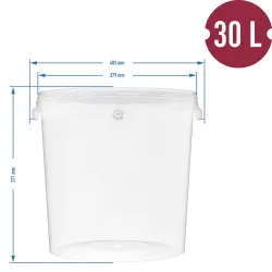 30 l fermentačná nádoba s vekom Browin - sada