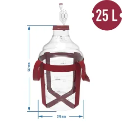 25 l demižón s popruhmi