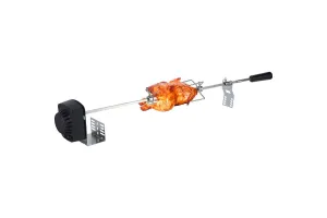 Elektrická ihla / ražeň na opekanie a grilovanie, 220V, s motorčekom