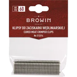 Klipy pre krimpovacie kliešte na mäso - 60 ks