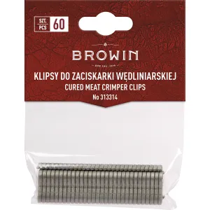 Klipy pre krimpovacie kliešte na mäso - 60 ks