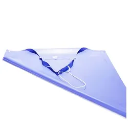 Gumená zástera SUPERTEX s háčikom, 125 cm, modrá
