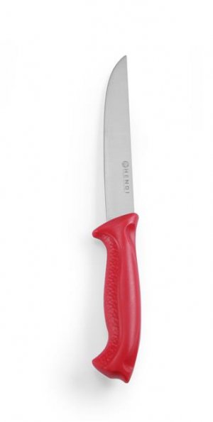 Kuchynský nôž Hendi na surové mäso, červený, 15 cm