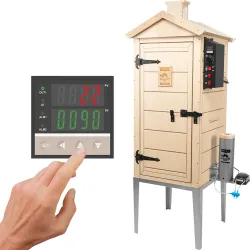 Elektrická udiareň DragON PLYWOOD NATURE 100E