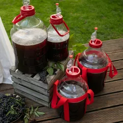 10 l demižón s popruhmi