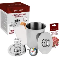 Šunkovar na prípravu domácej šunky a pokrmov, 3kg + sada s teplomerom a vreckam
