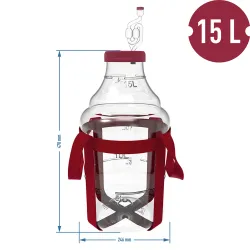 15 l demižón s popruhmi