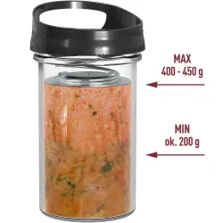 Sklenený varič šunky na 450 g