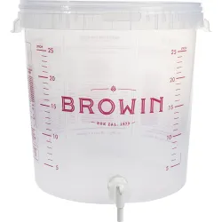 30 l fermentačná nádoba s vekom a kohútikom Browin