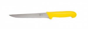 SCHLACHTHAUSFREUND, Vykrvovací nôž v žltej farbe, 18 cm, pevný