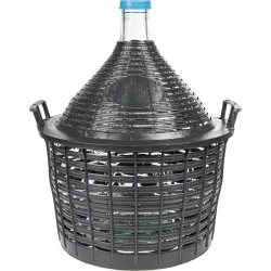 20 l demižón na víno v plastovom košíku