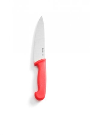 Kuchynský nôž Hendi na surové mäso, červený, 18 cm