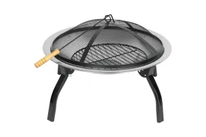 Kovové ohnisko Mara, BBQ, okrúhle, 57x57x40 cm