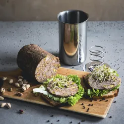 Šunkovar na prípravu domácej šunky a pokrmov, 1,5 kg + sada s teplomerom a vreck