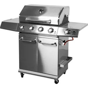 Plynový gril dragon BBQ201, 18,8 kW, strieborný