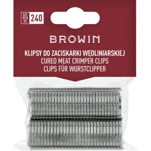 Klipy pre krimpovacie kliešte na mäso - 240 ks
