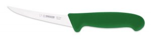 Giesser  Vykosťovací nôž v zelenej farbe, flexibilný, zakrivený 13 cm,  #2535-13gr