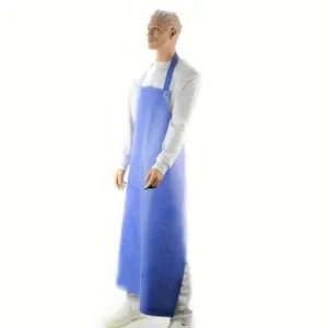 Gumená zástera SUPERTEX s háčikom, 125 cm, modrá