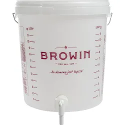 15 l fermentačná nádoba s vekom a kohútikom Browin