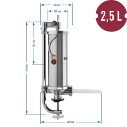Vertikálna plnička BROWIN 2,5 kg