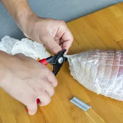 Krimpovacie kliešte na mäso BROWIN + 60 klipov