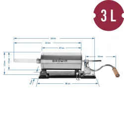 Horizontálna plnička BROWIN 3 kg