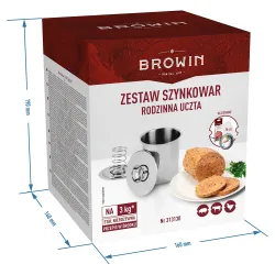 Šunkovar na prípravu domácej šunky a pokrmov, 3kg + sada s teplomerom a vreckam