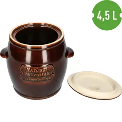 Kameninový sud s pokrievkou, 4,5 l