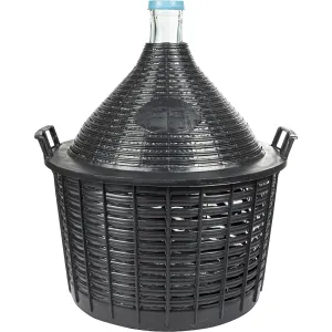 25 l demižón na víno v plastovom košíku