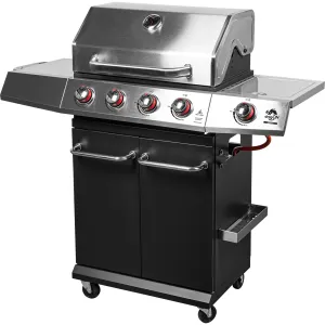 Plynový gril dragon BBQ101, 11,7 kW, čierny a strieborný